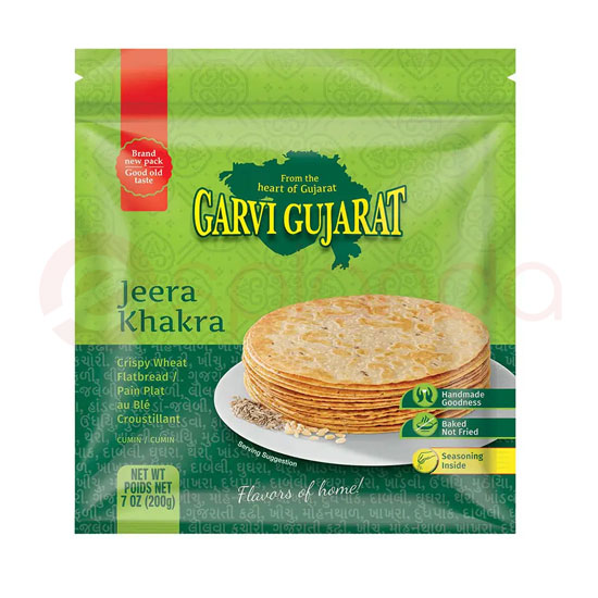 GARVI GUJARAT JEERA KHAKRA:7OZ