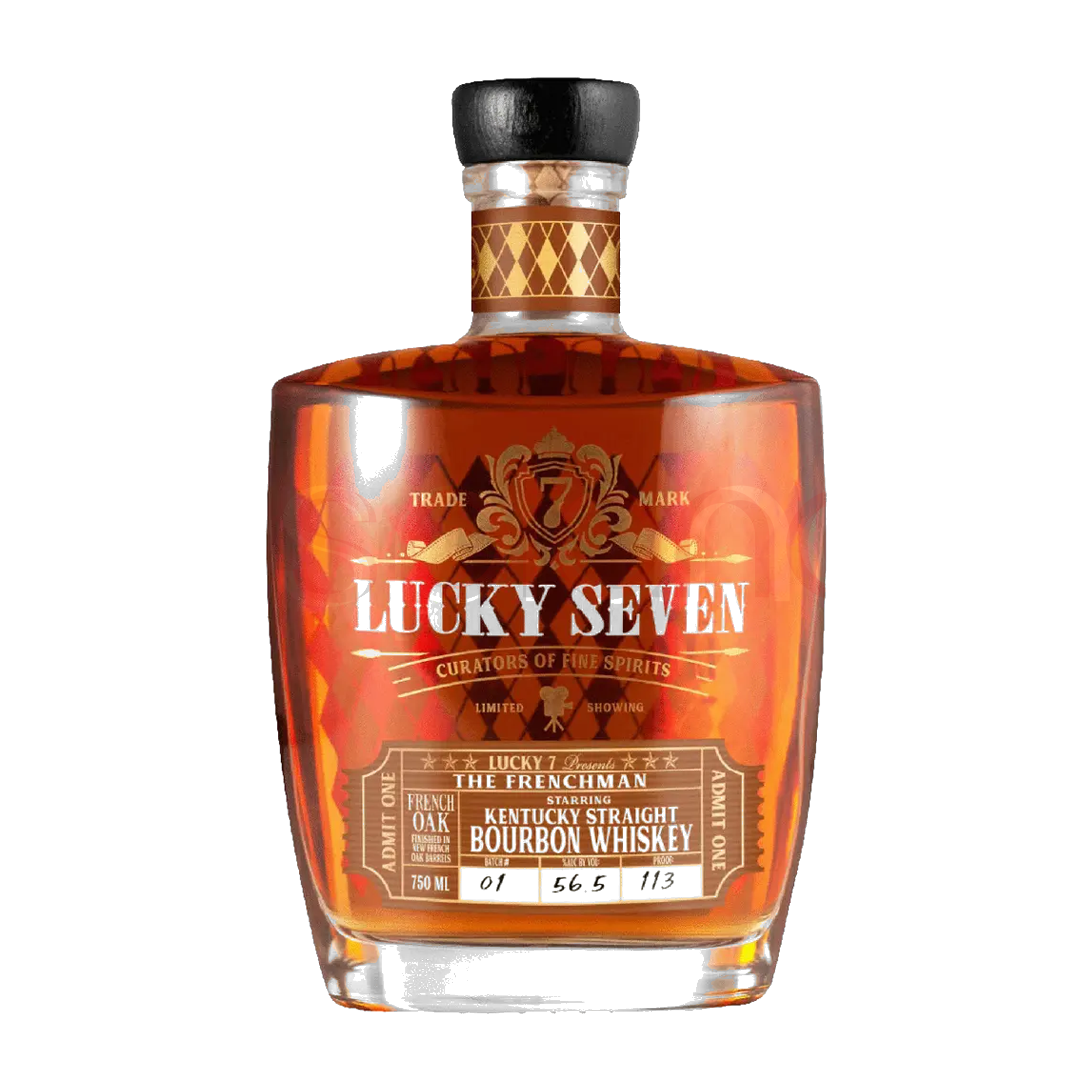 LUCKY SEVEN The Frenchman Bourbon 750ML at CBC Liquors, Westford, Westford MA