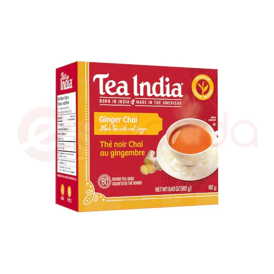 TEA INDIA GINGER TEABAGS:10CT