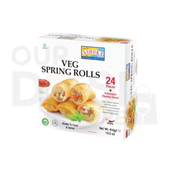 ASHOKA VEG SPRING ROLLS: 24 PC