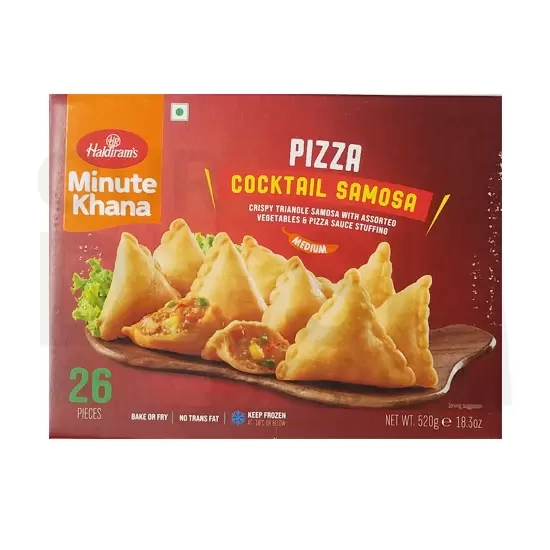 HR PIZZA COCKTAIL SAMOSA: 520G HR PIZZA COCKTAIL SAMOSA: 520G