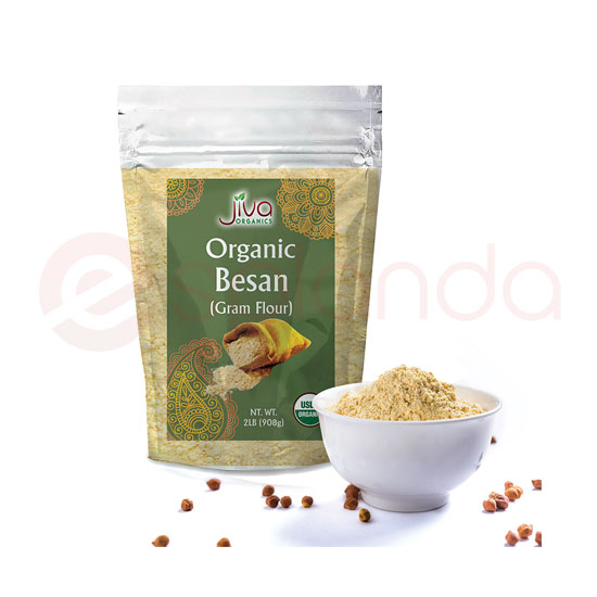JIVA ORGANIC BESAN : 2 LB
