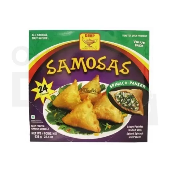 DEEP SPINACH PANEER SAMOSAS: