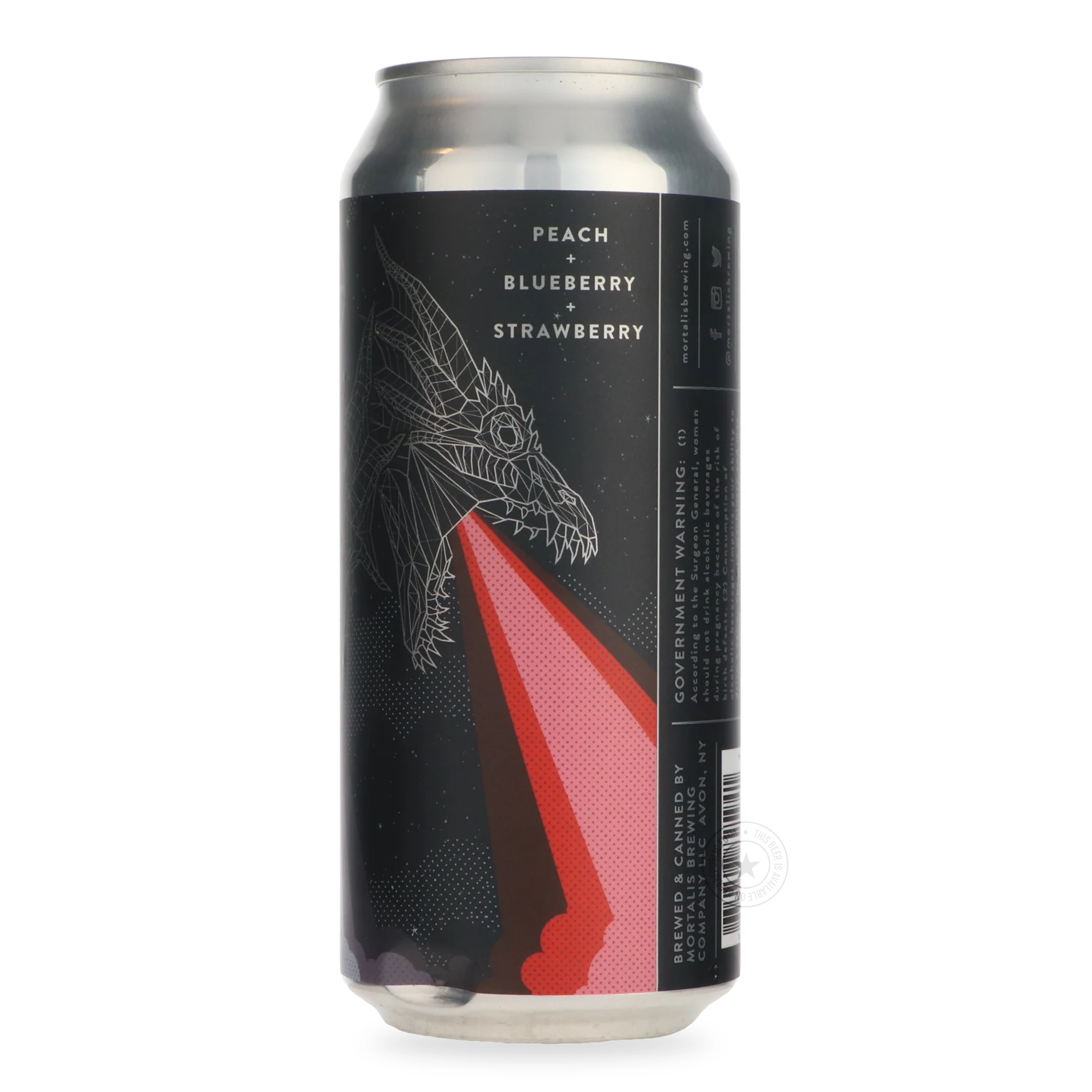 MORTALIS HYDRA PEACH BLUEBERRY STRAWBERRY 16 OZ at CBC Liquors, Westford, Westford MA