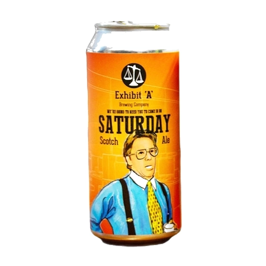 EXHIBIT A Saturday Scotch Ale 4 Pack at CBC Liquors, Westford, Westford MA