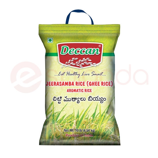 DECCAN JEERASAMBA RICE: 20LB