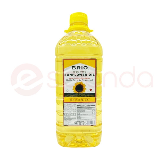 BRIO SUNFLOWER OIL: 3 Lt