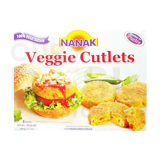 Nanak Veggie Cutlets : 8 Piece