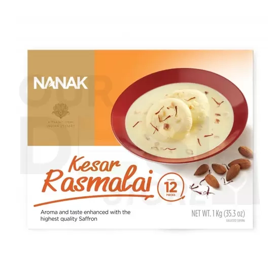 Nanak Kesar Rasmalai : 12 Pc