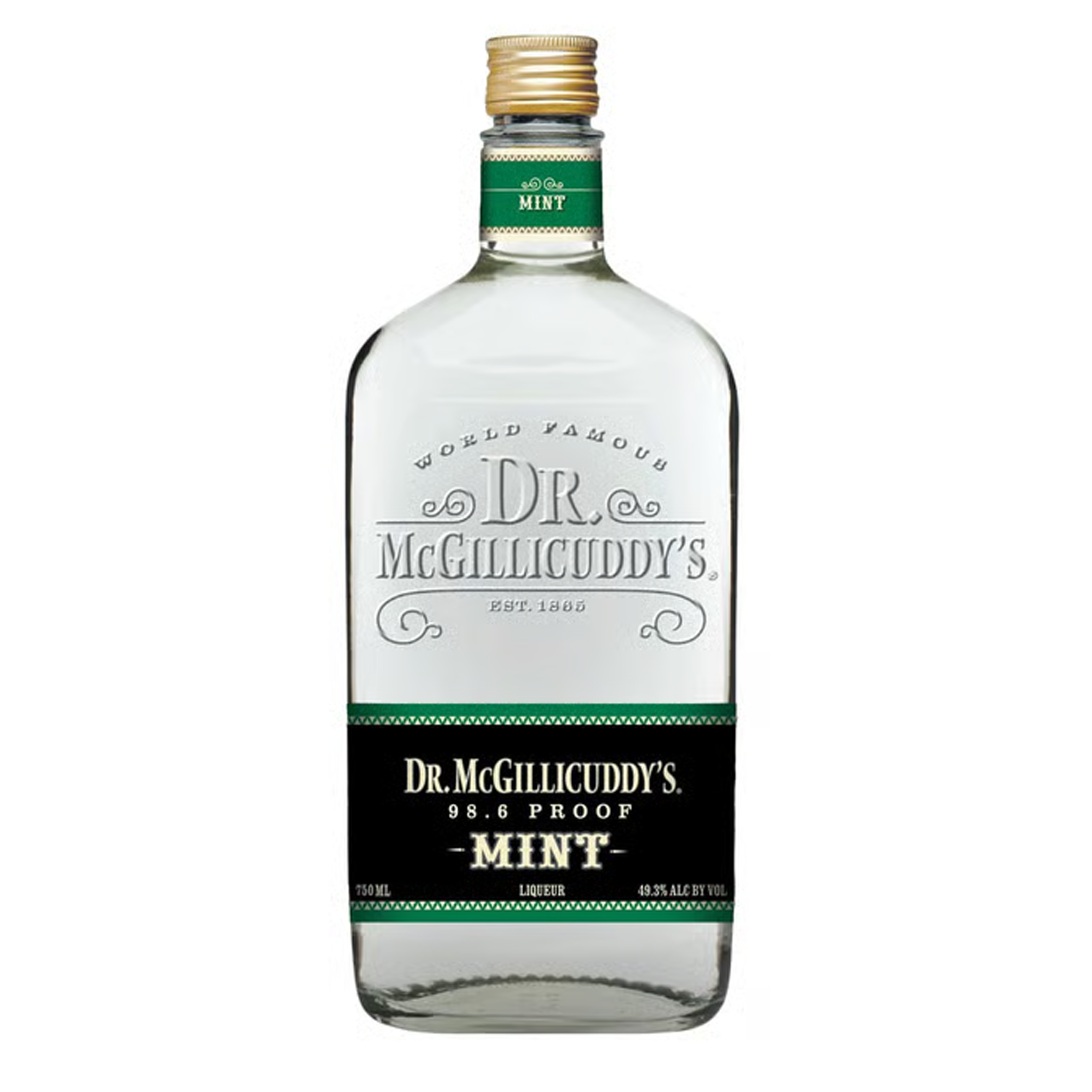 98.6 PROOF MINT SCHNAPPS LIQUEUR