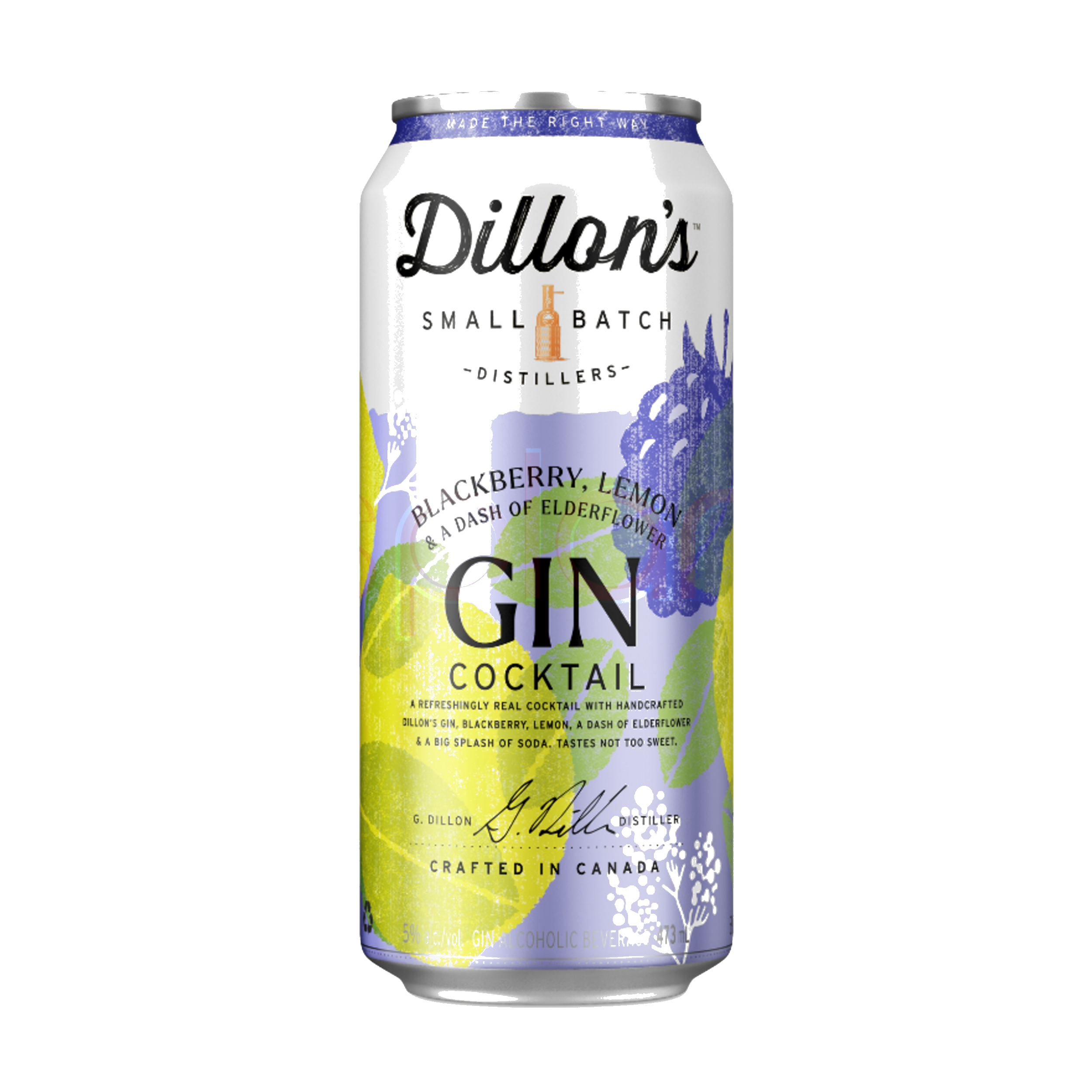 BLACKBERRY LEMON GIN COCKTAIL