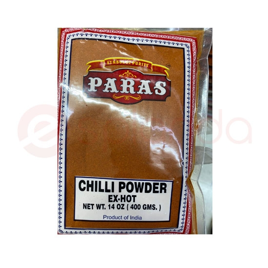 PARAS CHILLI PWDR EX-HOT:14OZ