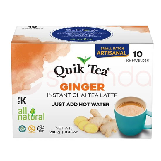 QUIK TEA GINGER CHAI :480GM