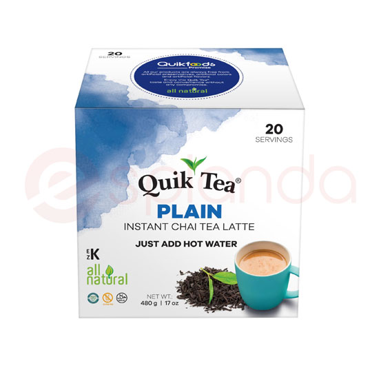 QUIK TEA PLAIN CHAI : 480 G