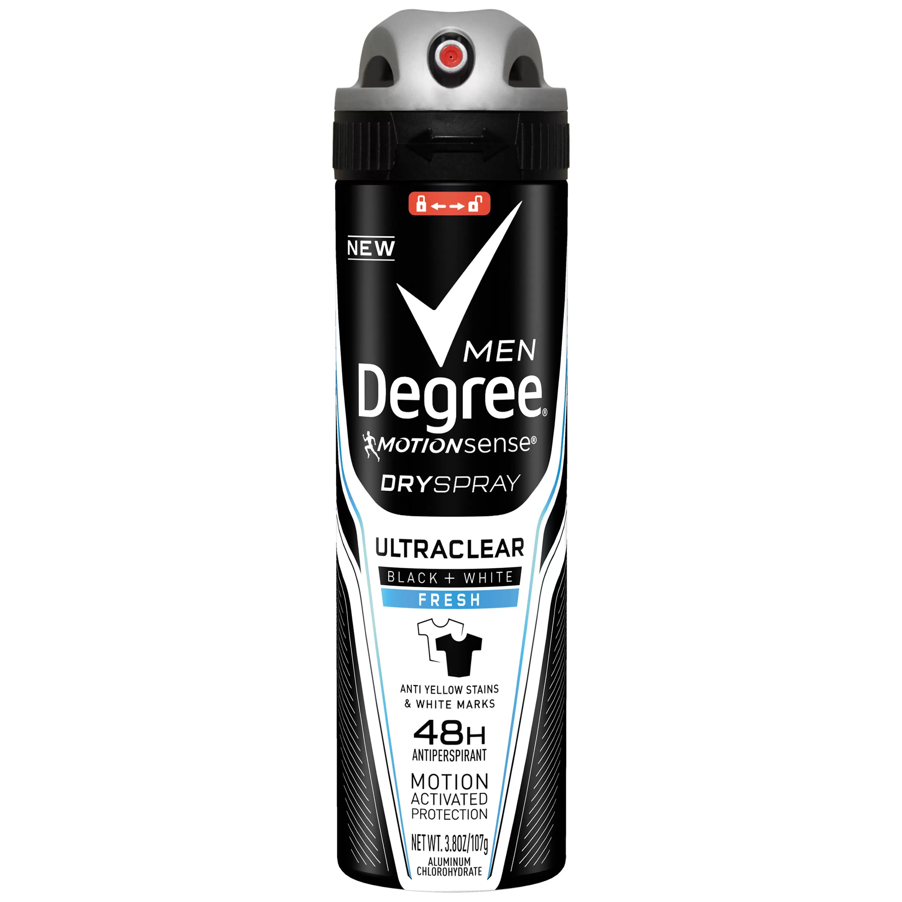 Degree Men Antiperspirant Deodorant Dry Spray - Black/White Fresh,