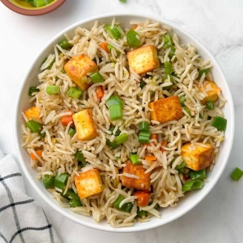 Paneer or Tofu Fried Rice (Mehfil's Special)