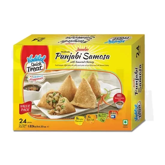 Vadilai Punjabi Samosa : 24 Pc Vadilai Punjabi Samosa : 24 Pc