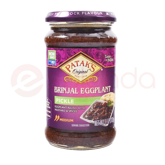 PATAK'S BRINJAL PICKLE : 11OZ