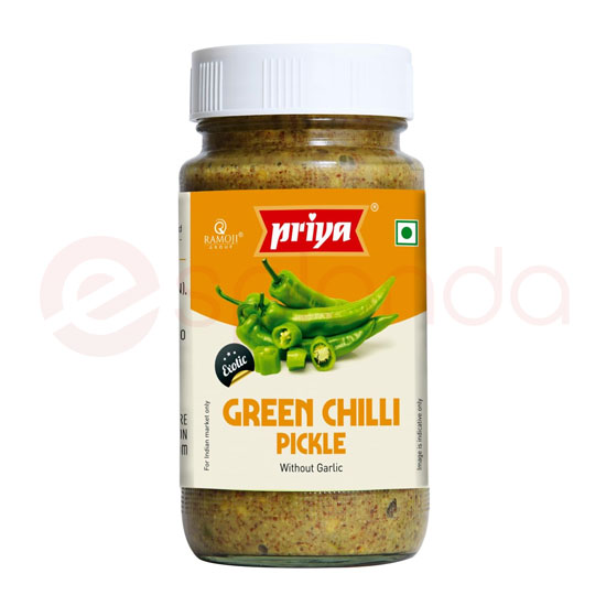 PRIYA GREEN CHILLI PICKLE:300G