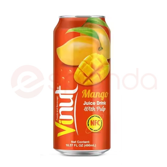 VINUT MANGO JUICE+PULP:490ML