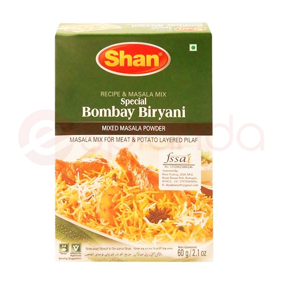 SHAN BOMBAY BIRYANI MIX: 60G