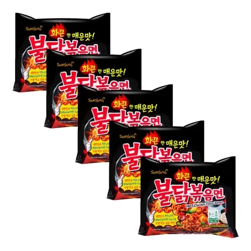 Korean Buldak Stir-Fried Ramen Hot Chicken Flavor