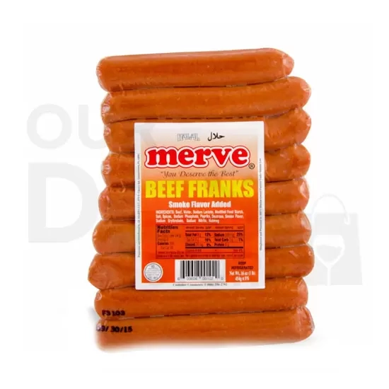 Merve Beef Franks : 454 G Merve Beef Franks : 454 G