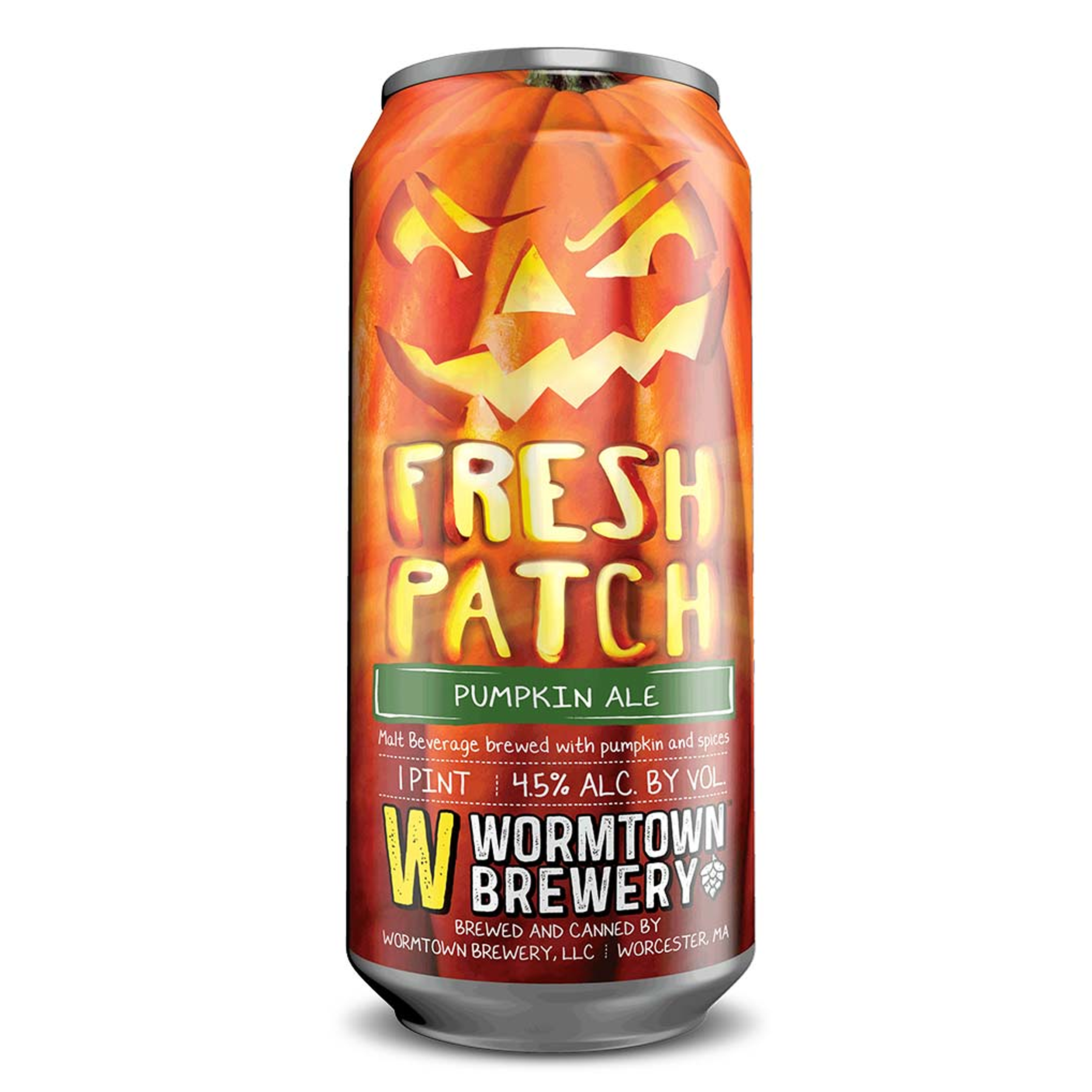 WORMTOWN FRESH PATCH PUMPKIN 16 OZ at CBC Liquors, Westford, Westford MA