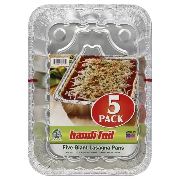 Handi-Foil Eco-Foil Giant Rectangular Aluminum Foil Lasagna Pans
