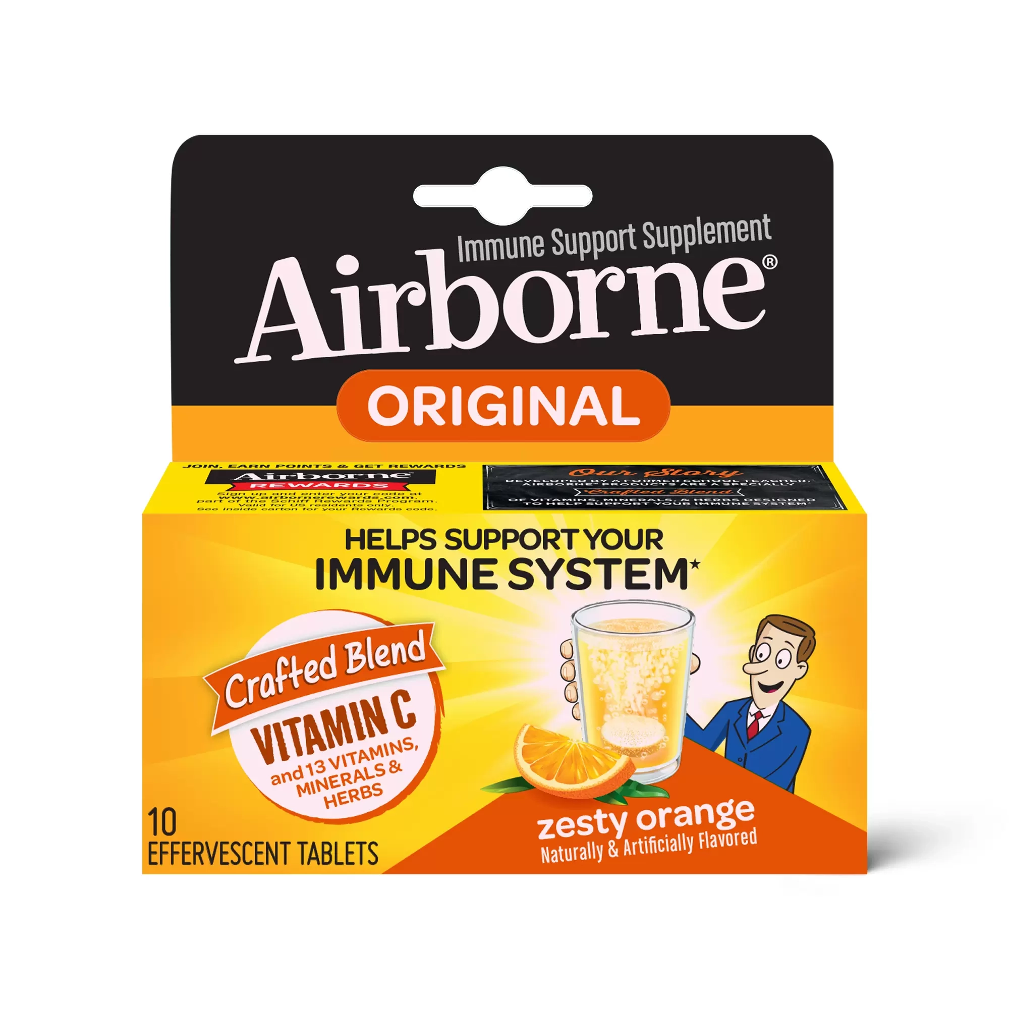 Airborne Effervescent Orange Vitamin