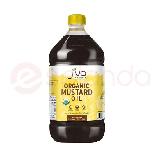 JIVA ORGANIC MUSTARD OIL: 3L