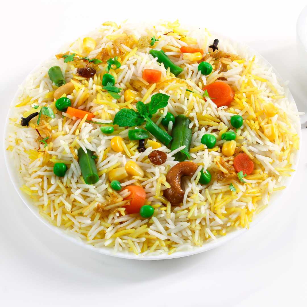 Vegetable Pulao (with Raita)