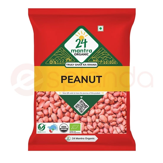 24 MANTHRA RAW PEANUTS: 28 OZ