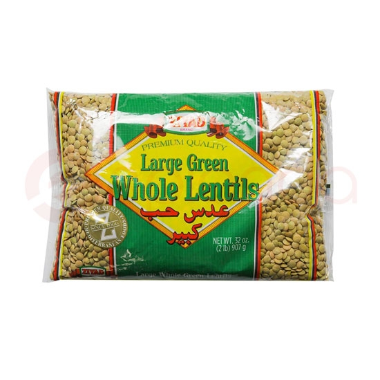 ZIYAD LARGE GREEN LENTILS:2LB