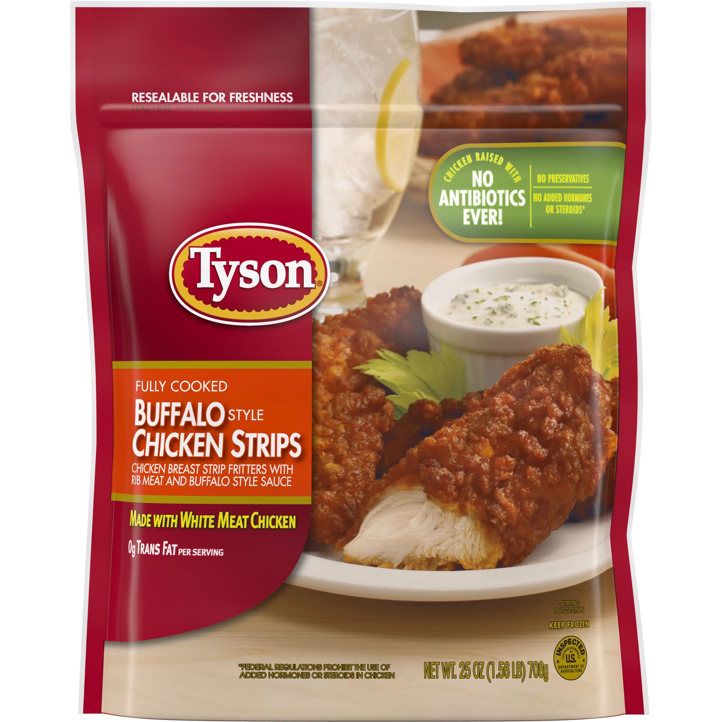 Tyson® Fully Cooked Buffalo Style Chicken Strips,