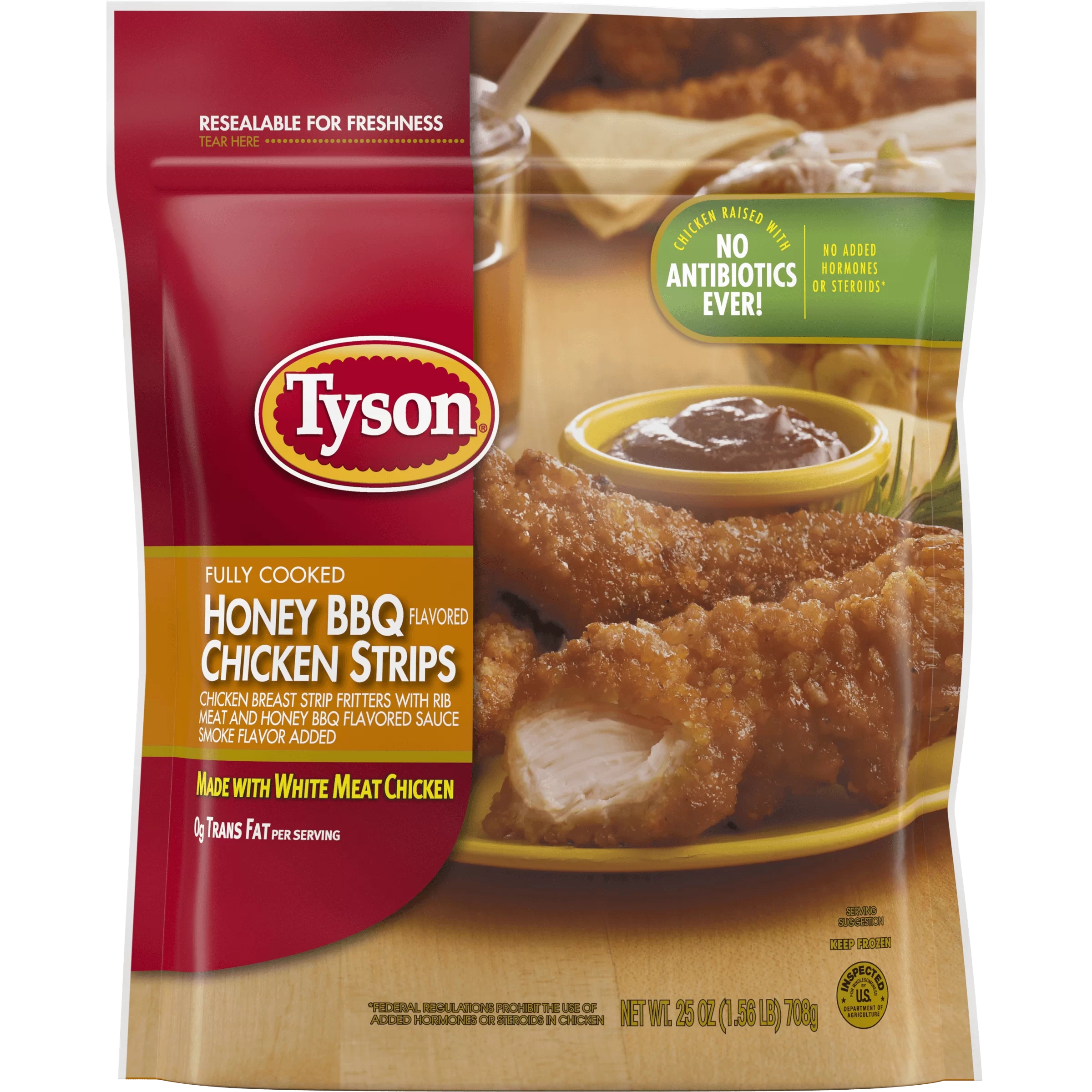 TysonÂ® Fully Cooked Honey BBQ Chicken Strips,