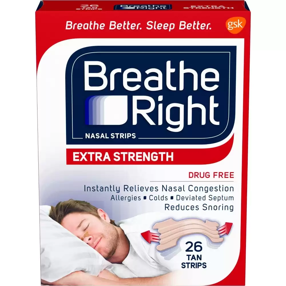 Breathe Right Extra Strength Nasal Strips - Tan,