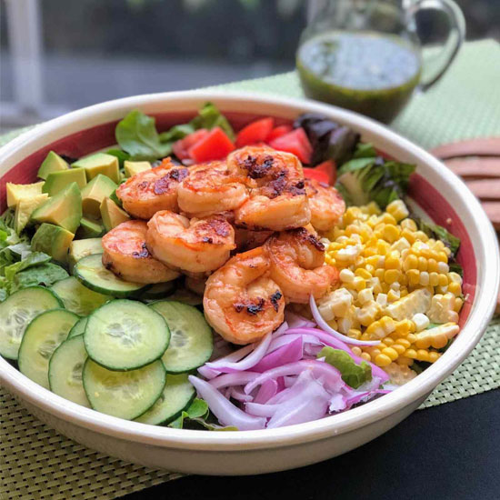 Grilled Shrimp Salad