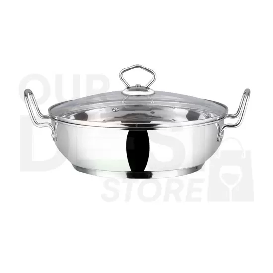 VINOD S.STEEL KADAI W-LID : 24