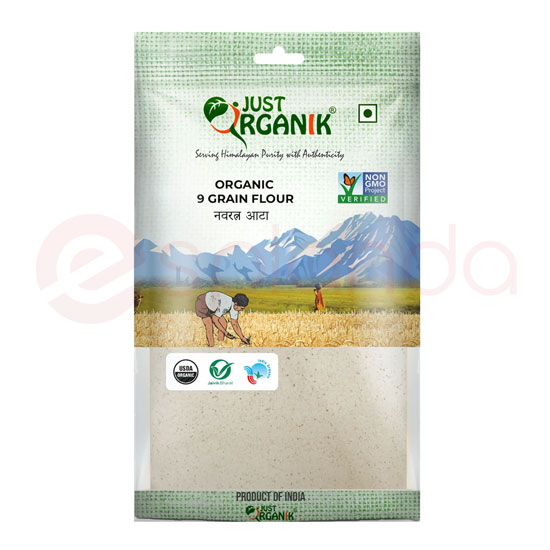 JUST ORGANIK 9GRAINS FLOUR:2LB