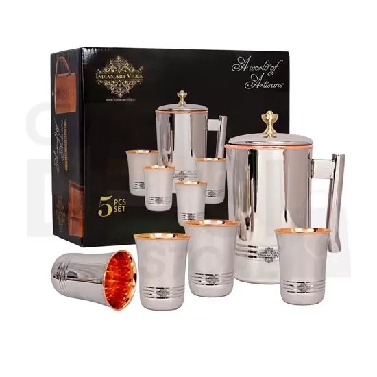 SAGA EMBOSSED GLASS SET -6 : O