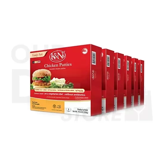 K  N CHICKEN PATTIES : 19.6OZ