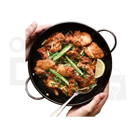 CHICKEN KARAHI WITH NAAN: 16.5