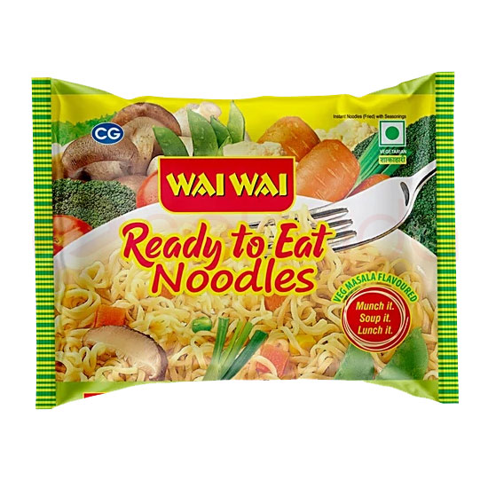 WAI WAI VEG NOODLES : 70G