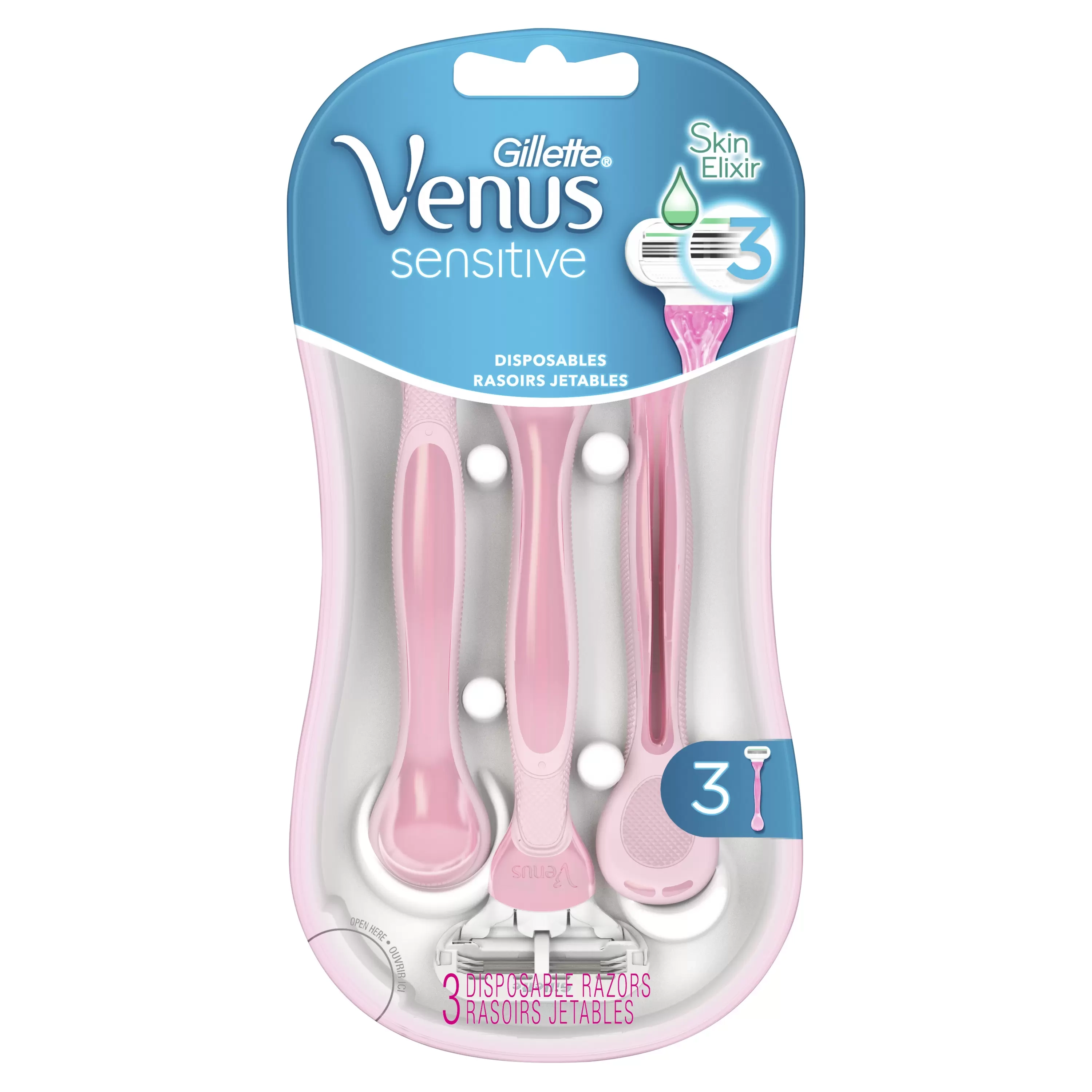 Venus Gillette Venus Sensitive Women's Disposable Razors -