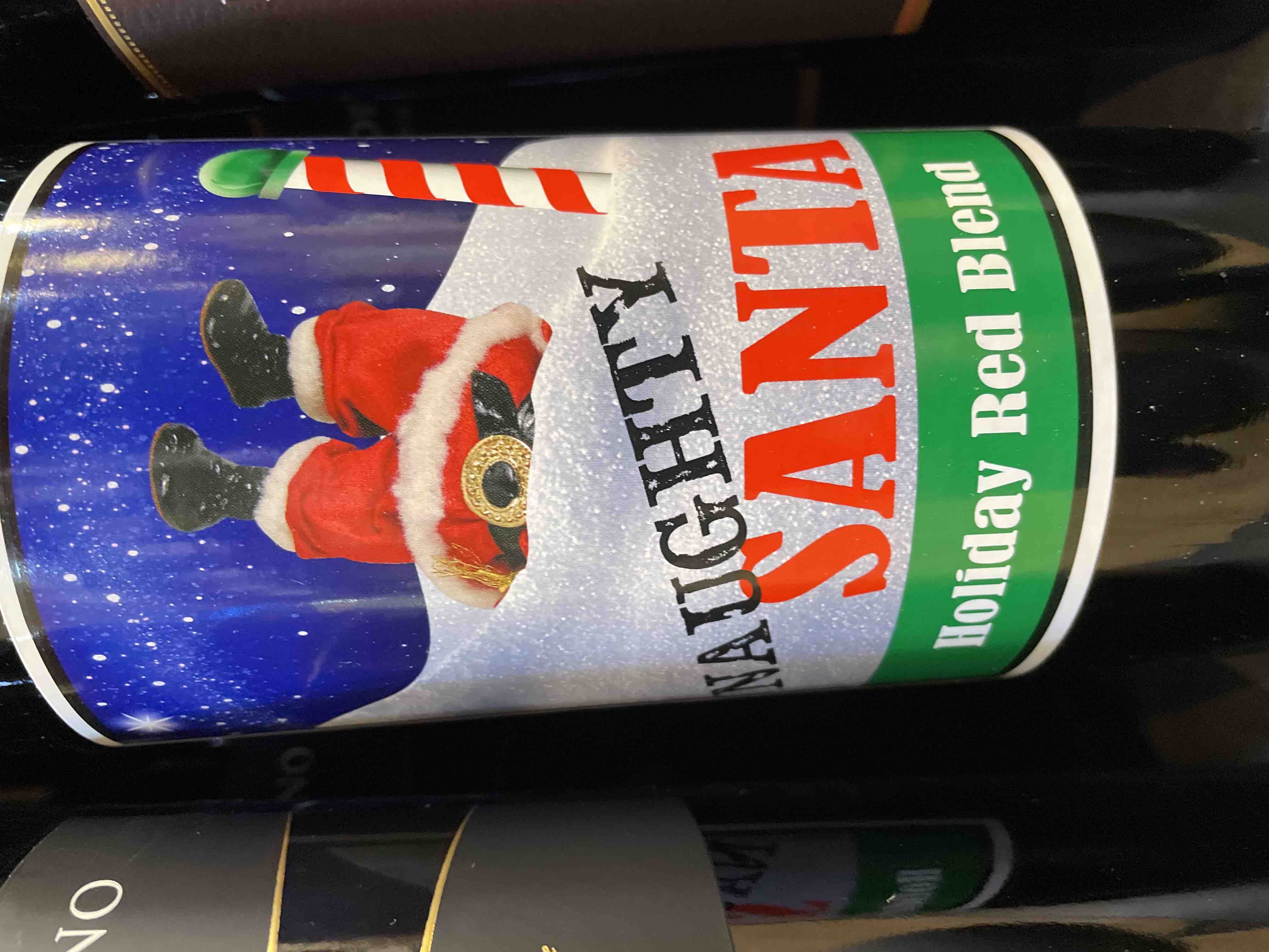 Naughty Santa Holiday Red
