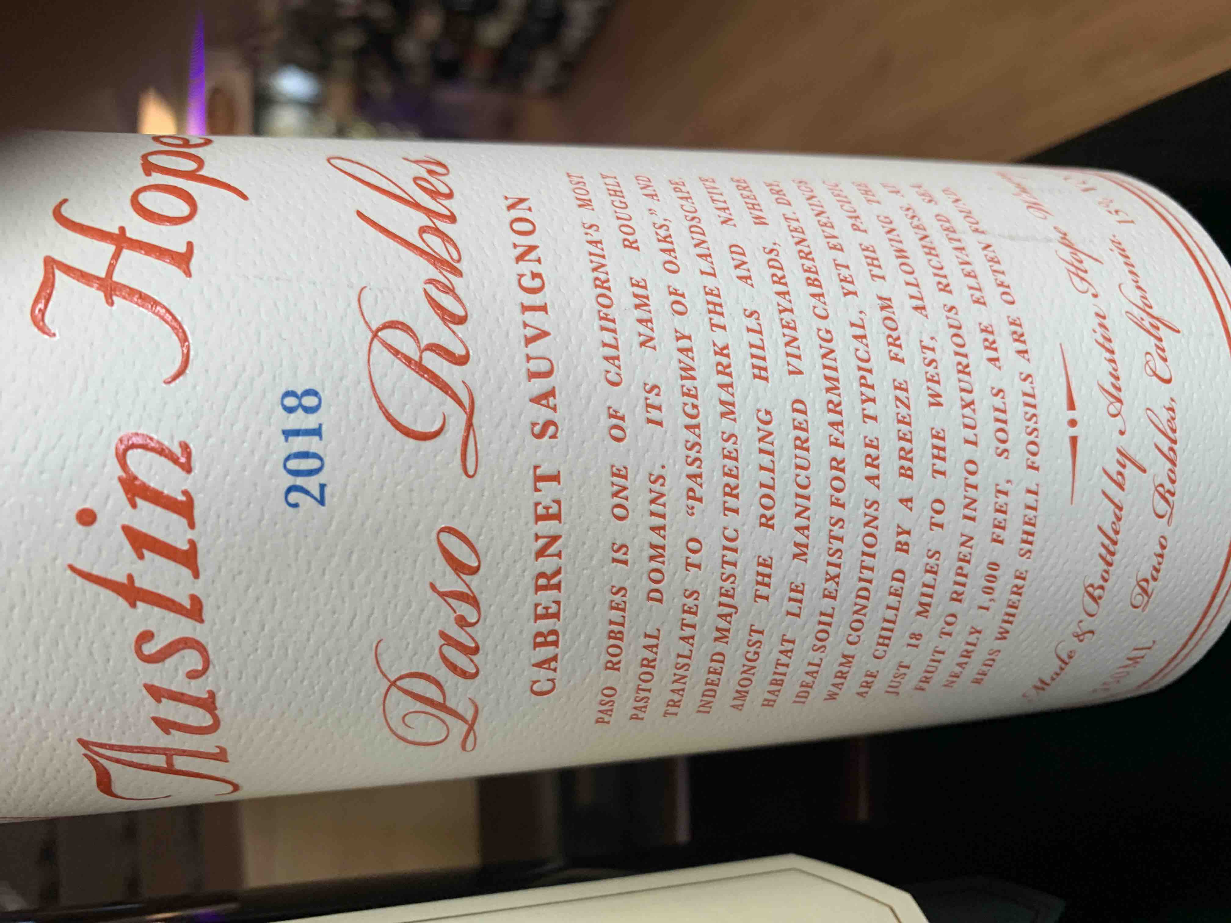 Austin Hope Cabernet Sauvignon