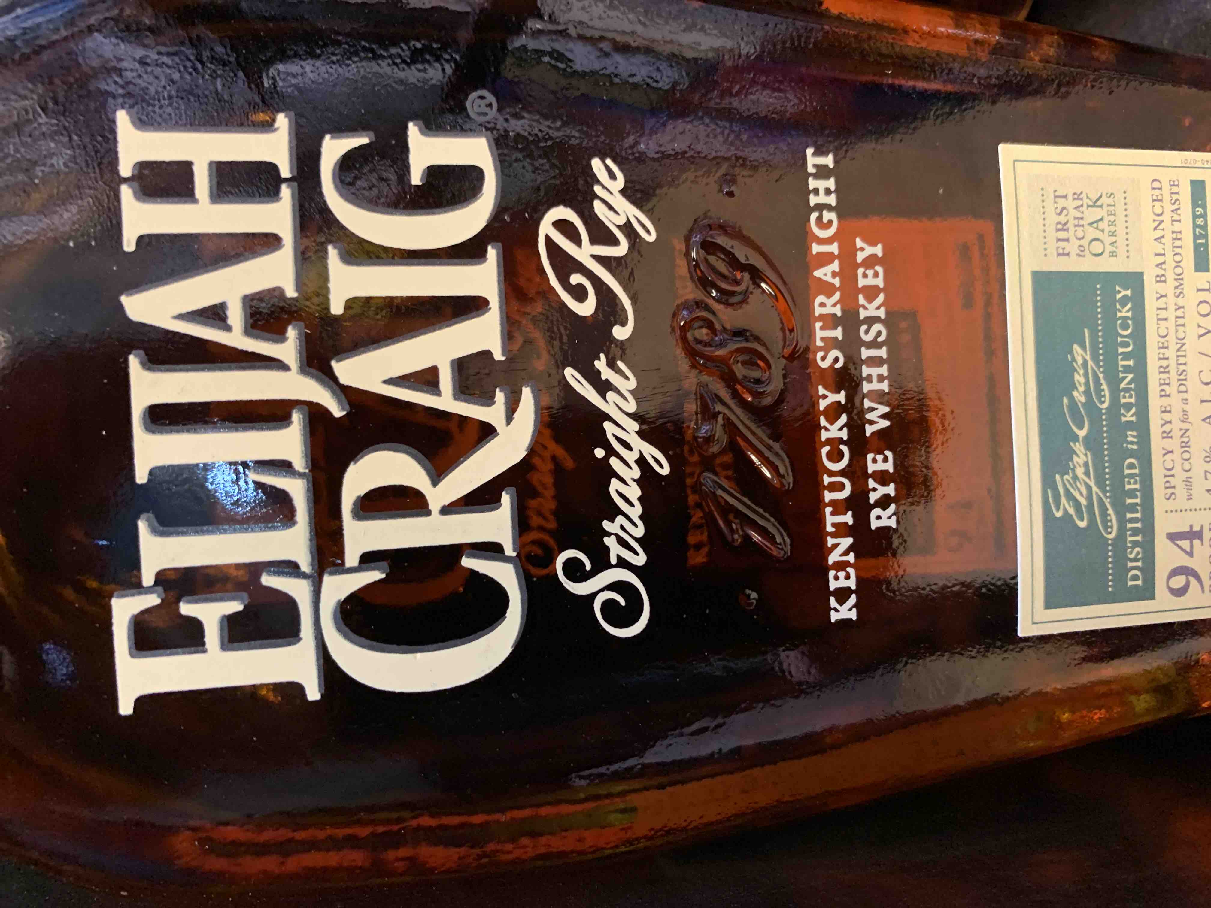 ELIJAH CRAIG Straight Rye