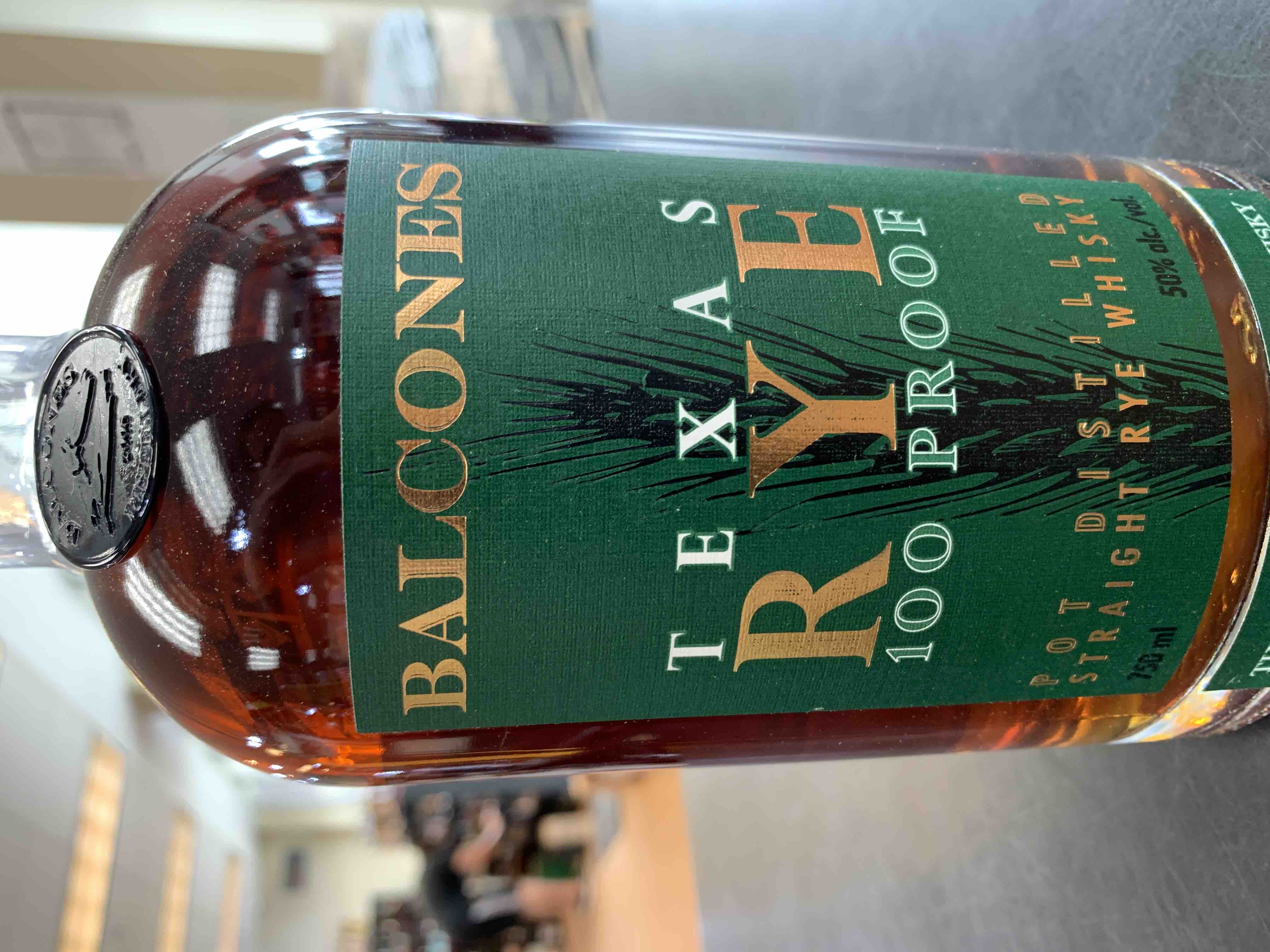 BALCONES Texas Rye 100 Proof