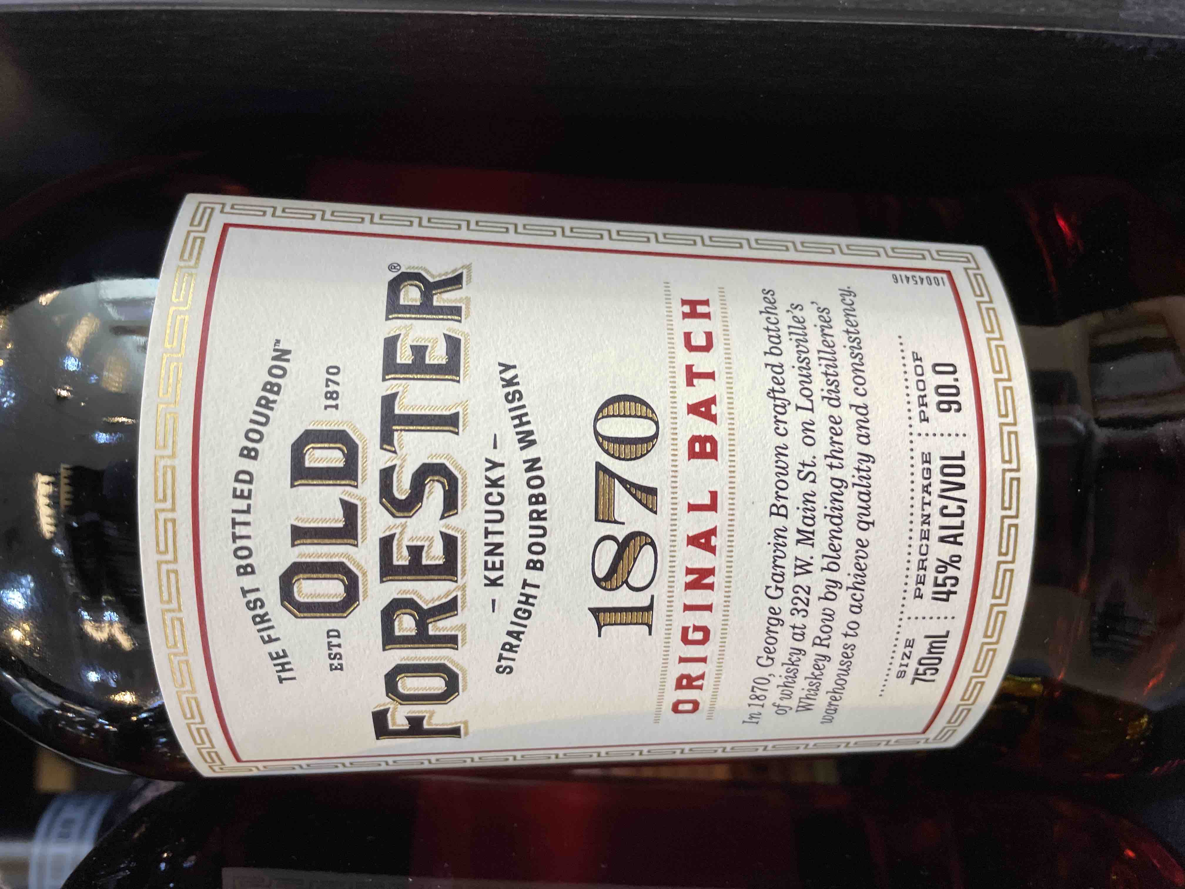 Old Forester 1870 Original Batch
